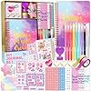 DIY Journal Kit for Girls – 48pcs DIY Journal Set for Tween & Teen Girls, Stationery Set, Scrapbook & Diary Supplies Set, Journaling Art Crafts Kit, Ideal Gifts for 8 9 10 11 12 13 14 Year Old Girl