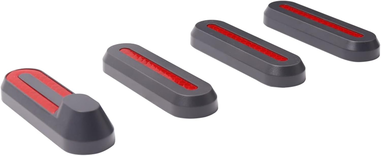 4X Wheel Cover Hub Cap Protective Shells Reflective Stickers Compatible with Xiaomi Fit M365 Pro Pro2 Electric Scooter Sticker Accessories (Color : Grey)