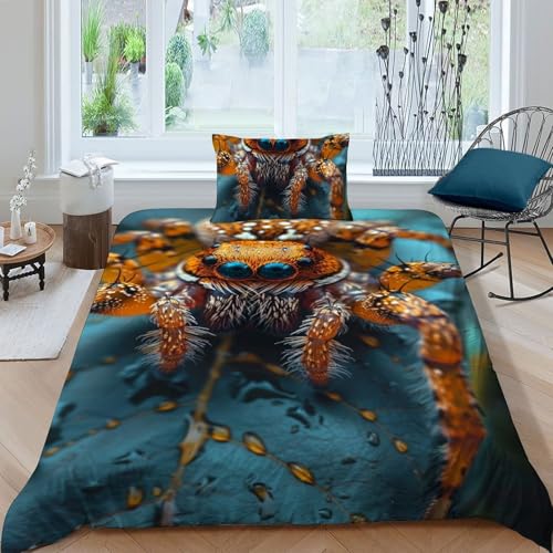 Housse de couette araignée en tissu microfibre doux sans repassage - 3