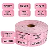 Ciieeo Tombola-Auktionstickets 1000 Stück Tombola-Ticketbögen Für Veranstaltungen Korbauktion Stille Auktion Chinesische Auktionstickets Schulkirchenveranstaltungen Karneval