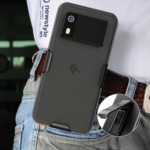 Coldre para Zebra EM45, Nakedcellphone [Rotating/Ratchet] Capa com clipe de cinto para scanner de co