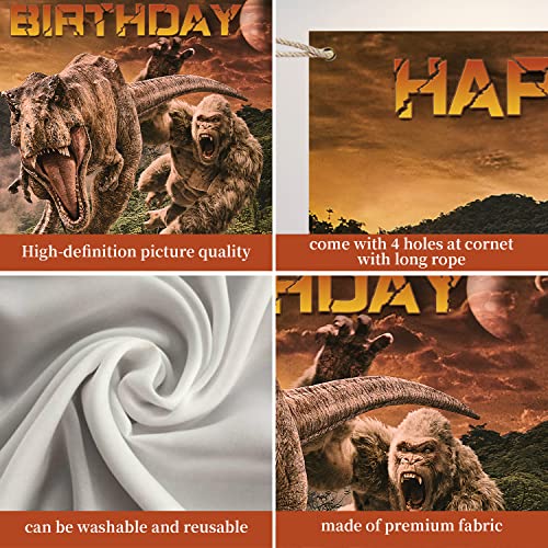 Dinosaur Birthday Party Supplies 5*3 Ft Children's Birthday Banner Boy Birthday Theme Backgrop Decorations For Theme Children's Parties, Showers, Celebrations #TOP2