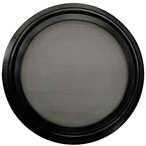 DR.COMPONENT - Juego de 2 juntas sanitarias triples de 5,1 cm (2 pulgadas), juntas de sellado tipo pantalla pegadas (#70 malla/210 μm), color negro Buna-N (NBR)