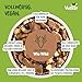 VUTTER Nassfutter Wie Wild, 12x400 g: Hundefutter Vegan - Alleinfutter für Hunde - Fleischähnlich für hohe Akzeptanz - Sojaprotein für Muskeln, Zink für Haut & Fell, Kalzium für Zähne & Knochen