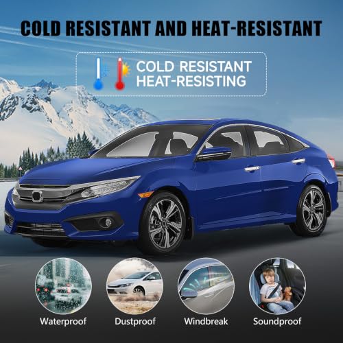 ItranMc Window Weatherstrip Trim for 2016-2021 Honda Civic 4-Door Sedan - Image 5