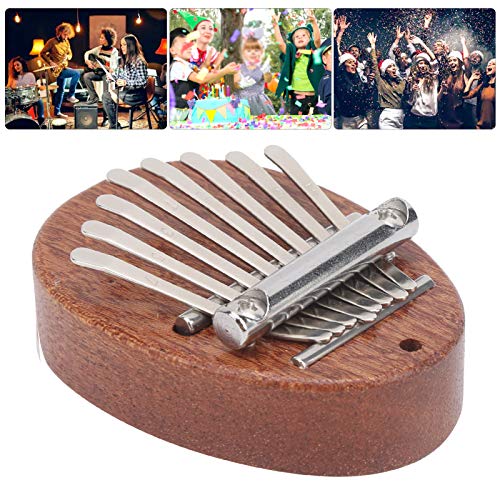 Mini Piano De Polegar, Piano De Dedo De Mogno Portátil De 8 Teclas Com Cordão, Adequado Para Criança