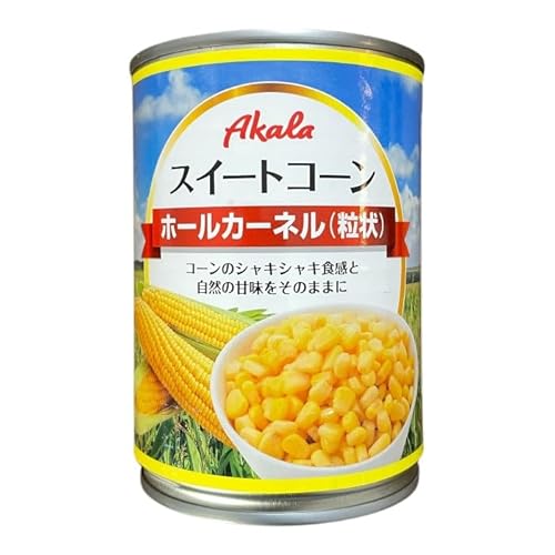 スイートコーン 缶詰 400g×24個 ホール とうもろこし コーン缶 インド産 砂糖不使用 粒状 水煮 トウモロコシ 業務用 まとめ買い（Amazon）