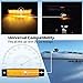 MADCATZ 20 Pcs Amber Red 3.8 Inch 6 LED Indicator Side Marker Lights Truck Pickup Trailer RV ATV Boat Caravan 24V DC TK24