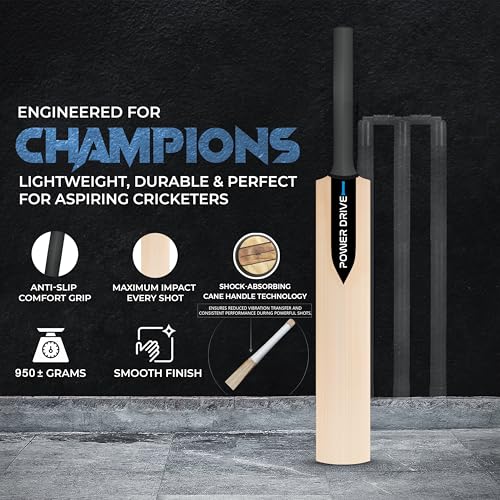 jaspo Store Jaspo Slog Power Drive Tennis Cricket Bat, 1.05 kg - Image 3