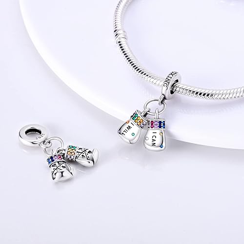 Miniatura 3 de MULA Dijes de plata de ley 925 para pulseras y collares, colgantes colgantes, cuentas de árbol familiar, joyería para mujeres