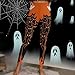 Halloween Legging Pants for Women 2025 Fashion Spooky and Cat Printed Trouser Elastic Waist Workout Jogger Yoga Pant