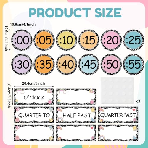 Kit de tablón de anuncios de números para aprender a decir la hora en casa 2