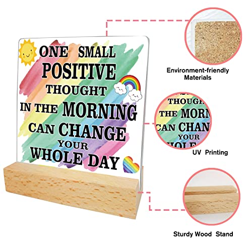 ORIGACH Positive Thought Office Decor, Inspirational Quotes Desk Decor for Women Girls Friends - Image 4
