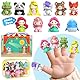 Oriate Märchen Fingerpuppen Kleinkind Spielzeug, Geschichten Zeit Puppets Spielzeug mit Pretend Play Stage, Badespielzeug für Kleinkinder mit Aufbewahrungstasche, 12m+ 10 Pcs