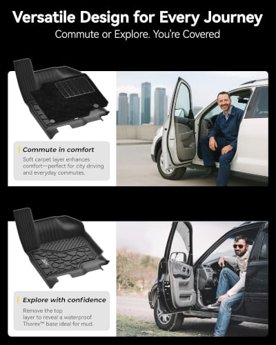 Image of 3W Floor Mats (with Front Carpets) for 2025-2026 Ford Expedition Standard