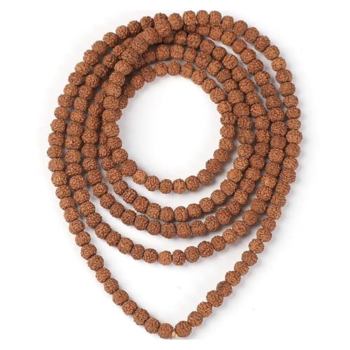 Rudraksha Japa Mala Prayer Yoga Meditation Blessing Buddhist Beads Necklace Bracelet