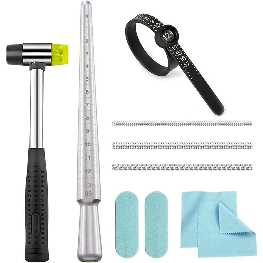IJSDNVJNDX Ring Sizer Measuring Tool Kit Ring Sizer Measuring Tool Ring Mandrel for Ring Making