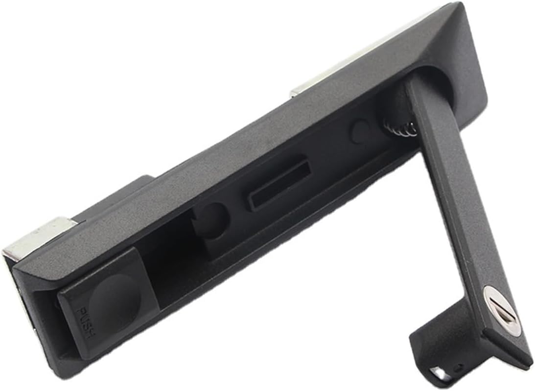 PM227 Zinc Alloy Black Lift Turn Compression Latches Rod Control Plane Cabinet Door Handle Lock 1Pcs