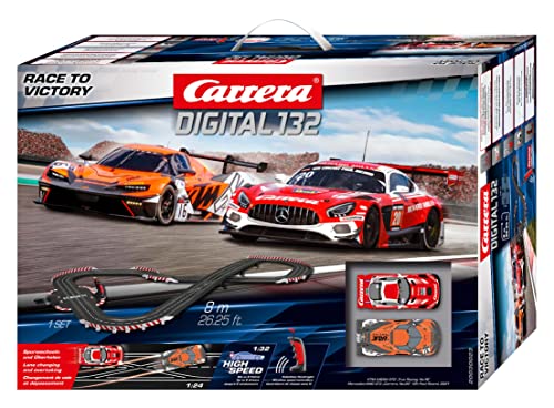 Carrera 20030023UK Race To Victory - "Digital 132" 1:32 Slot Racing Set (8.0m) UK Plug Edition