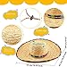 Cagemoga 2 Packs Mexican Sombrero Hat with Serape Trim Large Straw Sombrero Hat for Cinco De Mayo Carnival Mexican Theme Party Dress Up Accessories