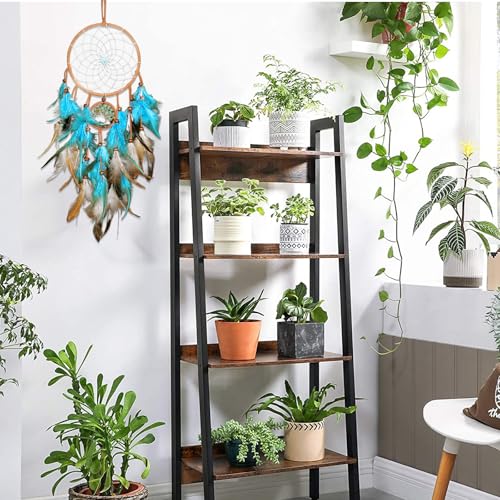 60 cm Traumfänger Schwarz, Blau Vintage Feder Traumfänger, Im Bohème-Stil Handgefertigt Mädchen, Geeignet zum Aufhängen an Wänden, Heimdekoration Ornamente, Bastelraum Dekoration