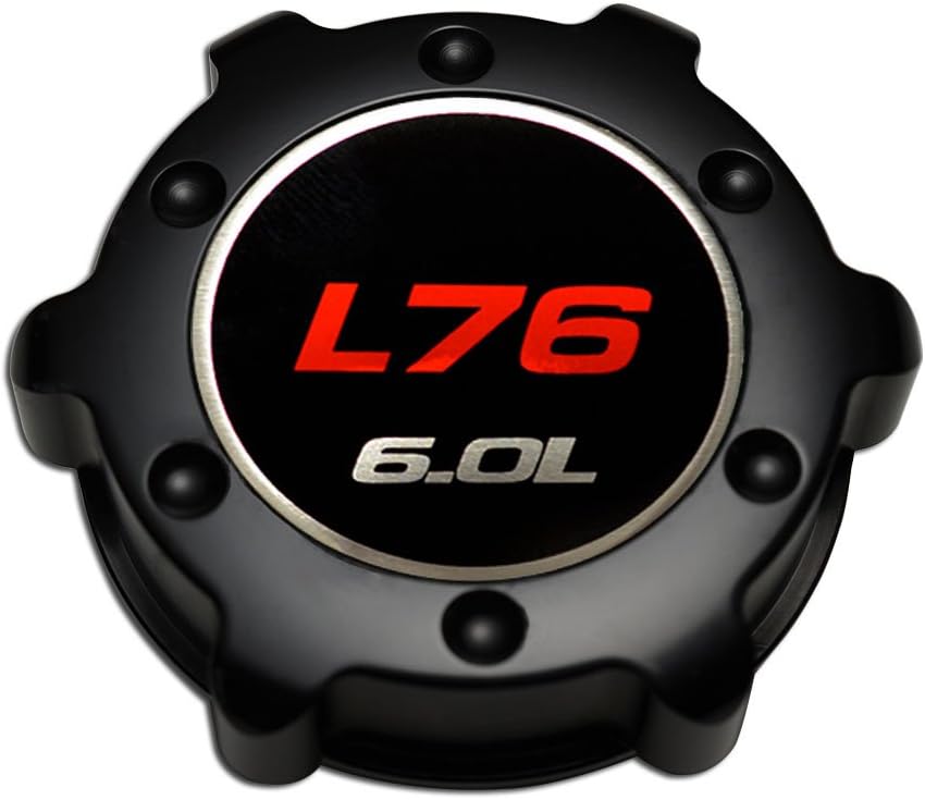 VMS Racing BLACK OIL CAP L76 6.0L in Billet Aluminum Compatible with Holden Special Vehicles VZ Commodore 06-12 2006-2012