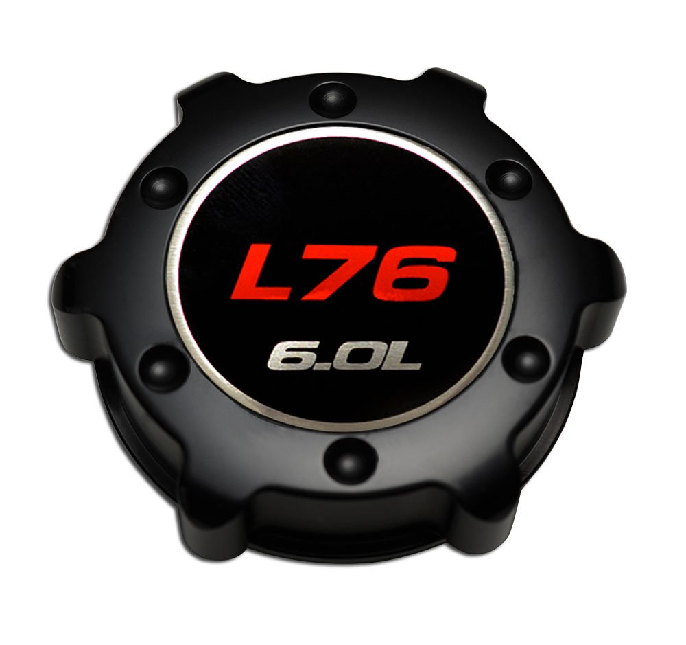 VMS Racing BLACK OIL CAP L76 6.0L in Billet Aluminum Compatible with Holden Special Vehicles VZ Commodore 06-12 2006-2012