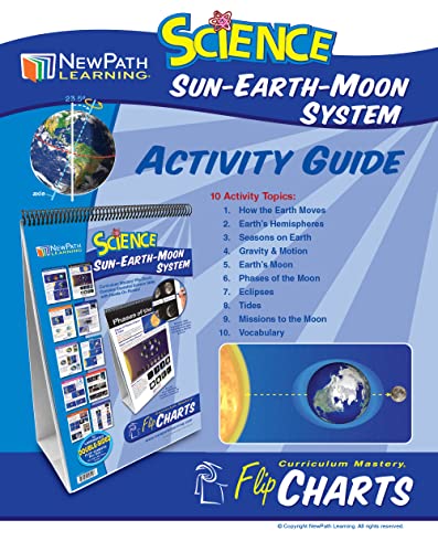 Image of NewPath Learning Sun-Earth-Moon Laminated, Double-Sided inchWrite-On /Wipe-Off inch Flip Chart - Set of 10, 12 inch x 18 inch Charts (34-6830)