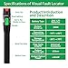 Fiber Visual Fault Locator 30mW 30KM, VFL Fiber Optic Cable Tester Meter, Red Light Pen Tester Adapt LC/FC/SC/ST Interface, Fiber Network Cable Test Kit Fiber Light Source Testers(Aluminum)