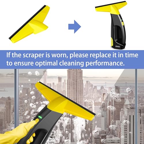 Image of 11 Inches Vacuum Head Attachment with Silicone Squeegee Blade, Suitable for EAVE Rechargeable Window Vac EAWC03B