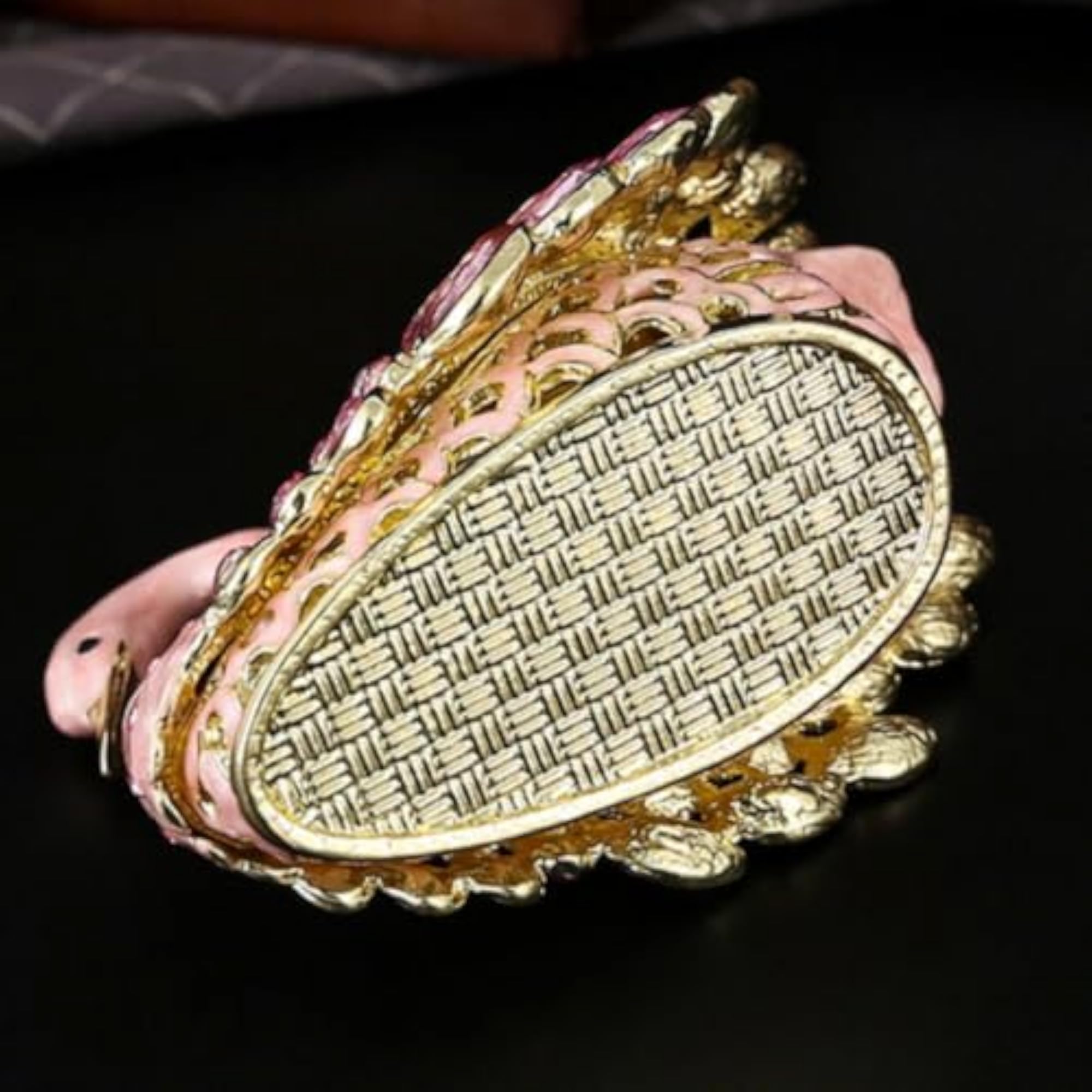Swan Jewelry Box with Layered Feathers, Decorative