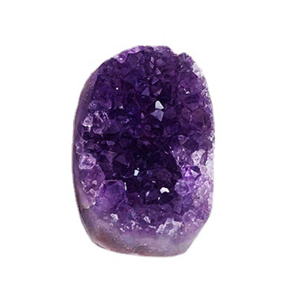 ITCLEYMDZV Amethyst Cluster Purple Crystal Geode Crystals and Stones Home and Office Desktop Ornaments,100~150g