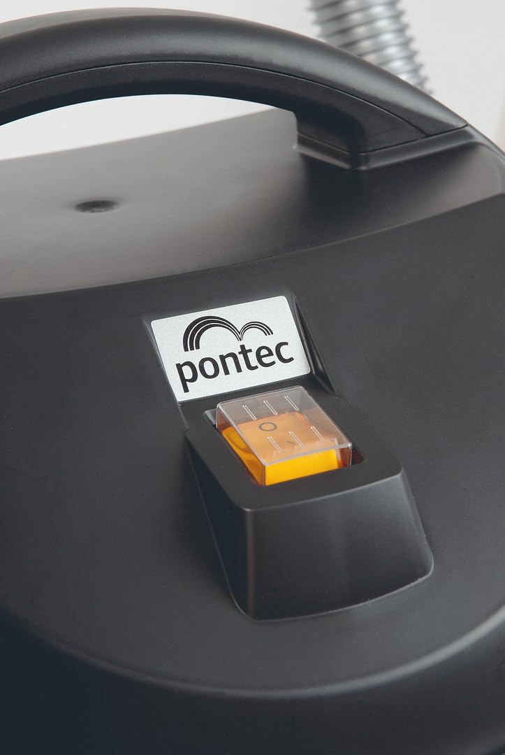 Pontec 50754 PondoMatic 1400 W, 3000 l/h - Aspirador de lodos de estanque para una limpieza fácil y eficaz de estanque de jardín, estanque de natación, estanque de peces, piscina