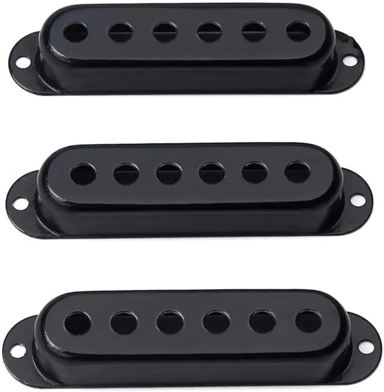 3 個 48/50/52 ミリメートルシングルコイルピックアップカバーエレキギター真鍮ピックアップカバー部品 ギターのパーツとアクセ