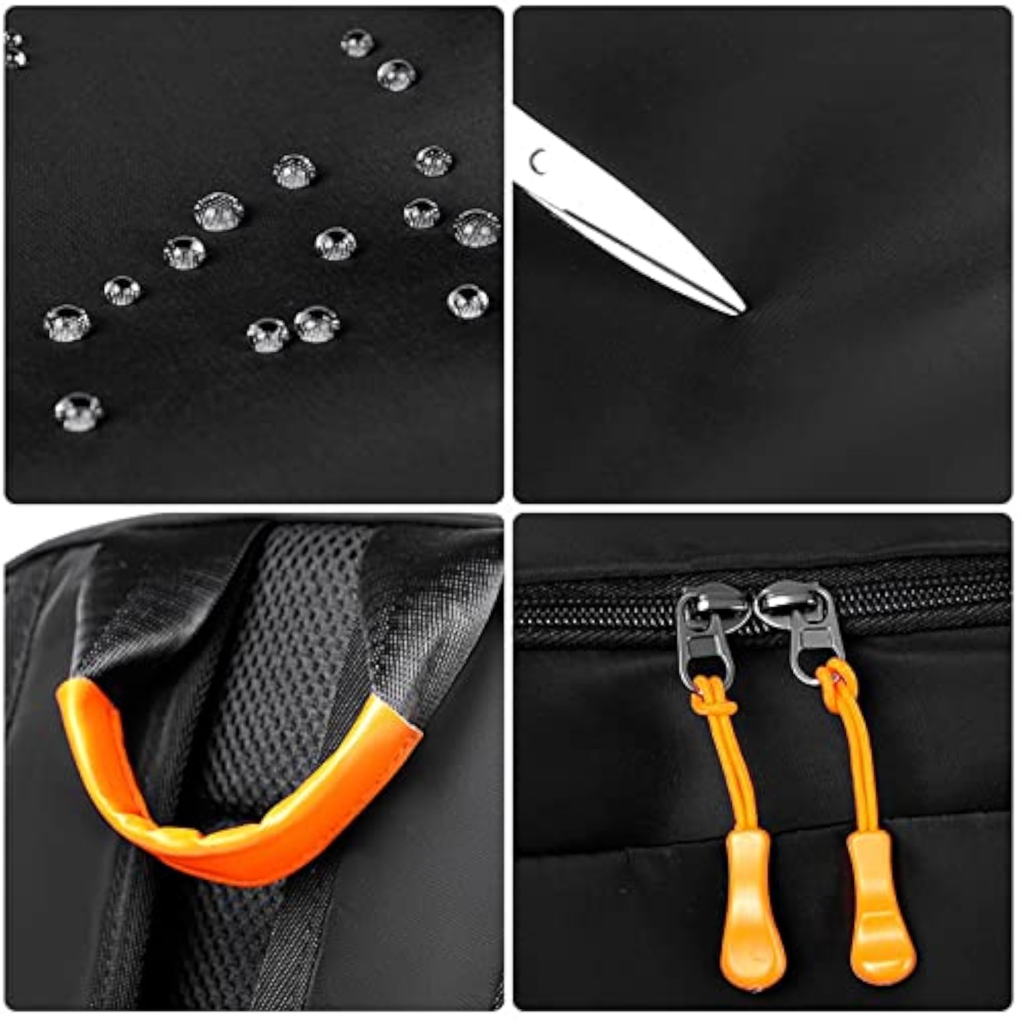 Casual Black Waterproof Toiletry Bag for Men