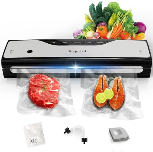 Macchina Sottovuoto Alimenti 2 In 1 Professionale – Aspira E Salda Sia Cibi Secchi Che Umidi – Portatile Con 10 Sacchetti Riutilizzabili Inclusi - 5