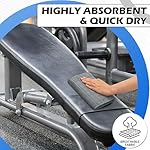 HOMERHYME Microfiber Gym Towels, 3 Pack Sweat Towels, 16 x 27 Inch Quick Dry Hand Towels, Absorbent Yoga Towels for Home Gym Bag Workout Equipment Beach Spa Travel Sport, for Men & Women - Image 4