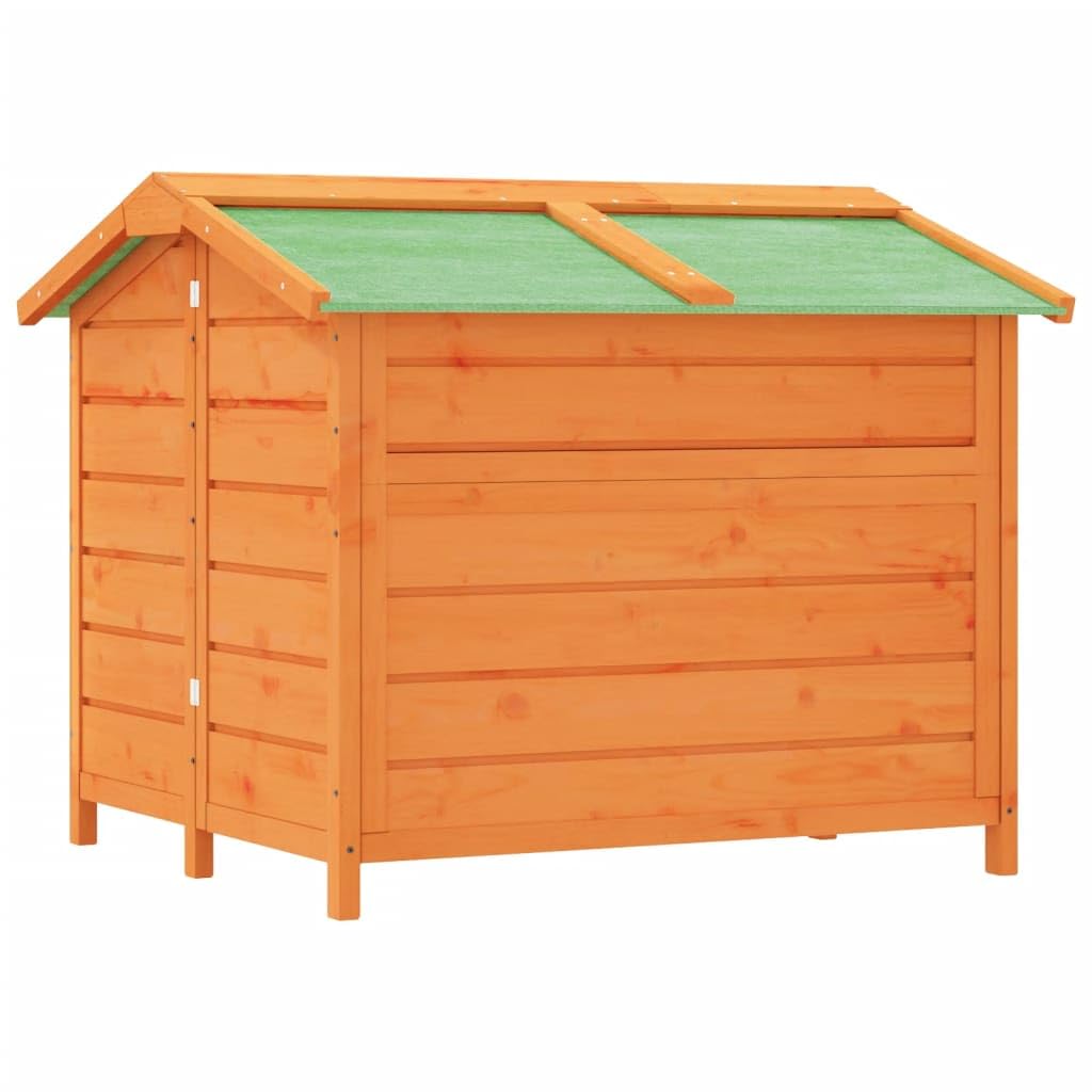 Genérico Caseta para Perros Madera Maciza de Pino marrón 96x87x80,5 cm,Producto para Mascotas y Animales,Productos para Mascotas,Productos para Perros,Casetas y cercados para perros-172264