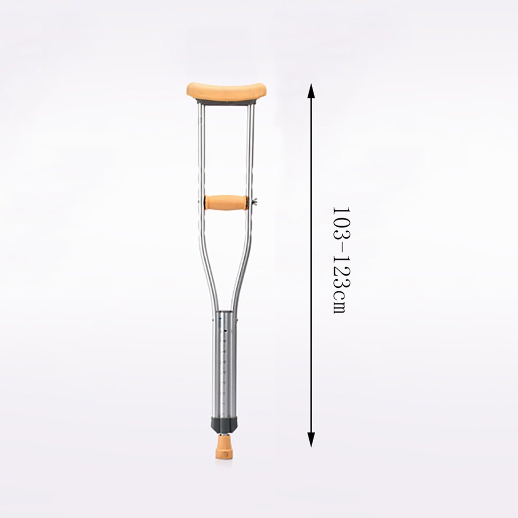 Kule dla dorosłych Pod pachami dla niepełnosprawnych Kule/laski dla osób niepełnosprawnych z regulowaną długością 103-150 cm Idealne do podróży lub pracy (pojedyncze) Lucky Star