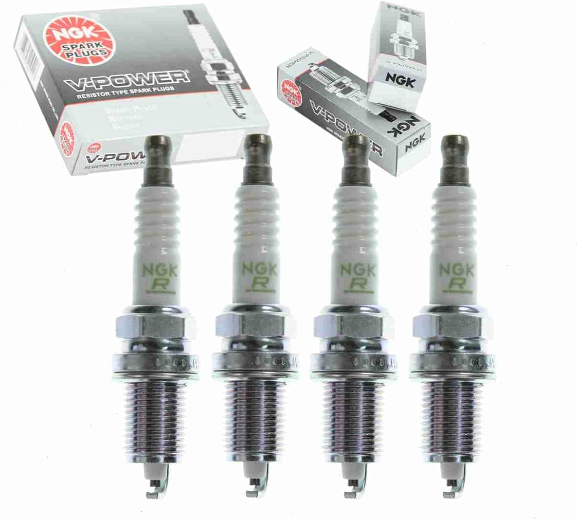 4 pc NGK V-Power Spark Plugs compatible with Honda CR-V 2.0L L4 1999-2001