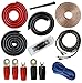 0 Gauge Amp Kit Amplifier Install Wiring & 5 Farad Digital Capacitor, 5000W