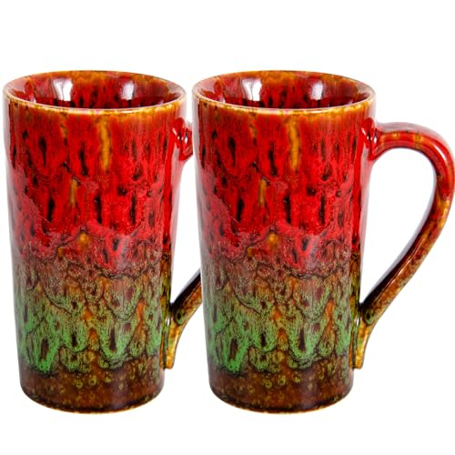 20 oz Ceramic Coffee Mugs Set of 2, Large Tall Coffee Mugs with Handles