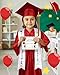 Sasylvia 2026 Kindergarten Preschool Graduation Gown Cap Set with 2026 Tassel Graduation Stole Rings Certificate for Kids(Size 27,Red)