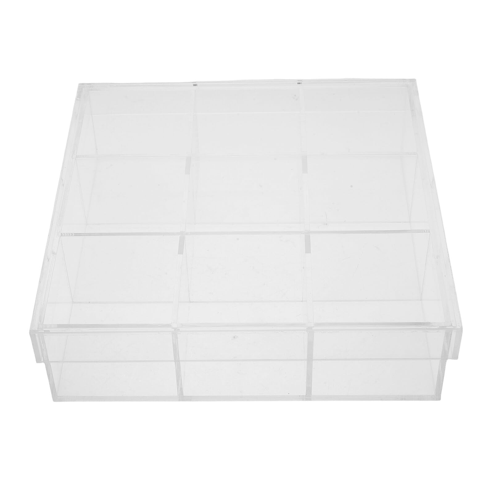 Healvian Contenedor Transparente con Tapa para Bolas de Secadora, Caja de Almacenamiento Extraíble para Lavandería, Soporte Antipolvo para Hojas de Secadora, Organizador Compacto