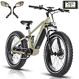 1000W Peak Brushless Motor: HAOQI electric bike adopts 750W high-speed Brushless Geared Motor (Peak 1000W). 90Nm of torque offers strong climbing power (35°Max climbing ability) . Top speed up to 28MPH in pedal assist mode. HAOQI electric bikes are U...