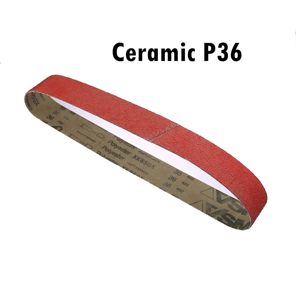 Schleifbänder, Sandstrahlwerkzeuge, VSM XK850X Keramik-Schleifbänder for Schleifen von superhartem Metall, 4 Stück(MIX,762x25mm)