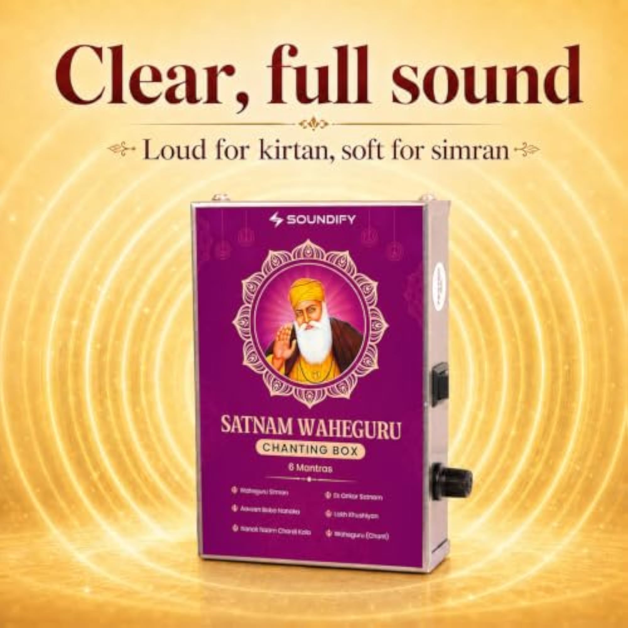 Waheguru Sikh Mantra Chanting Box 6-in-1