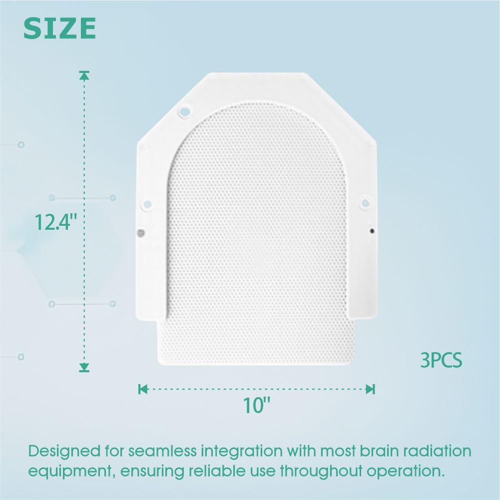 Thermoplastic Head Immobilization Mask for Radiotherapy, 3-Pack Head Positioning Splint, Low-Temperature Moldable Frame, 10" x 12.4"