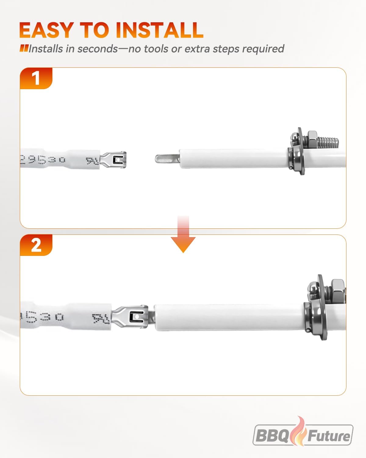 4 Pack Universal Ceramic Ignitor Electrode with Wire for CharGriller & More