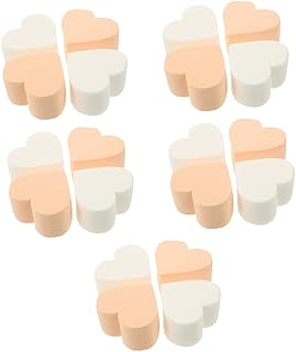 FOMIYES 20 Peças Coração Puff Triângulo Maquiagem Puff Liquidificador Esponja De Maquiagem Liquidificador Cosméticos Puffs Base Cosmética Esponja Maquiagem Esponjas Faciais Poliuretano